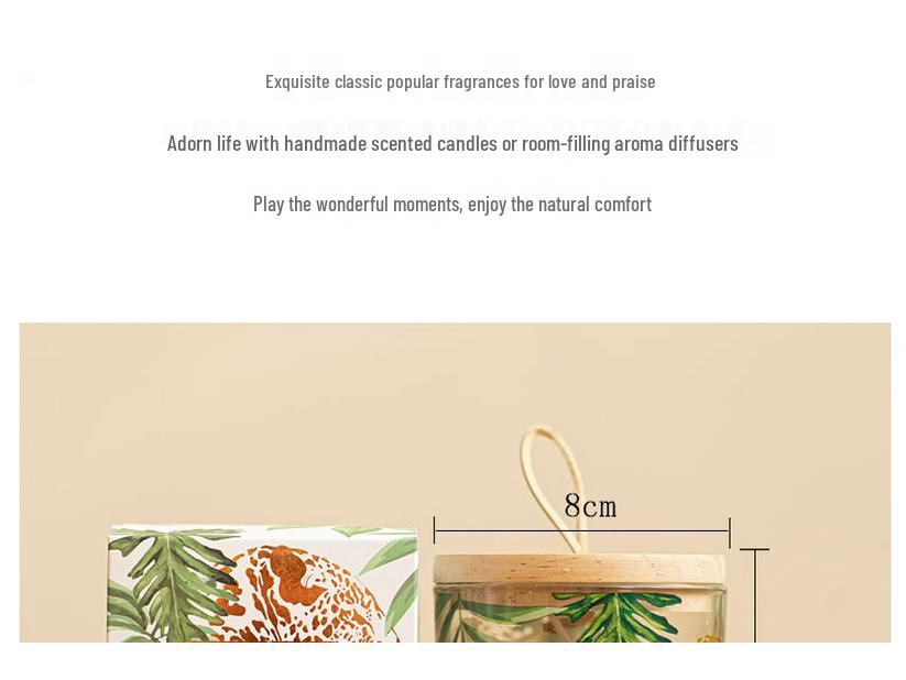 Aromatherapy Soy Candle - Lily Fragrance Natural Air Purifier | Gift Box for Friends