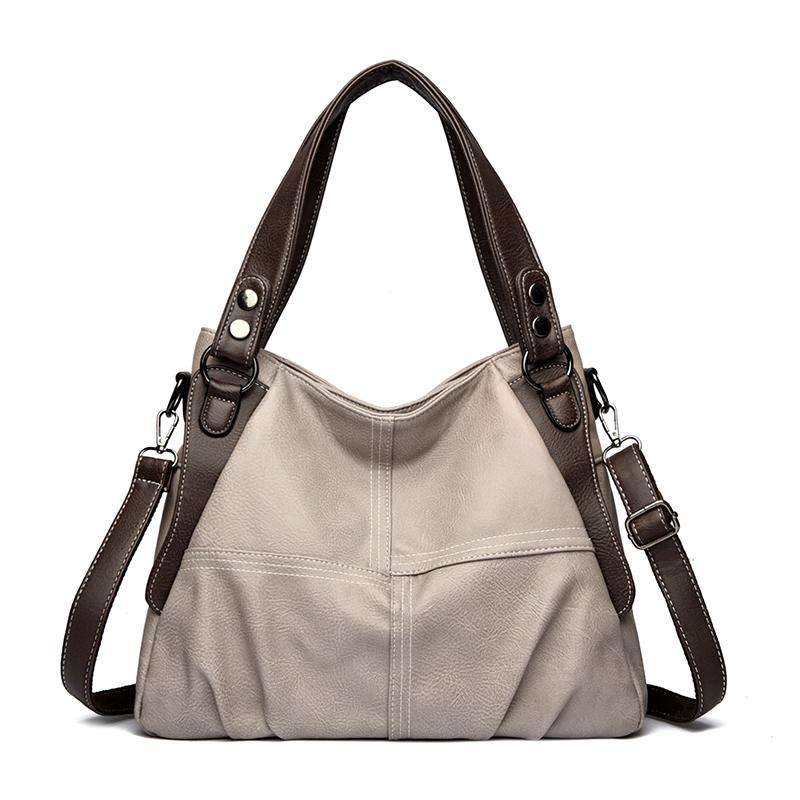 Large Capaci Pu Leather Tote Bag Women's Handbag 2026 New Faionable Crossbody Bag Casual Shoulder Bag