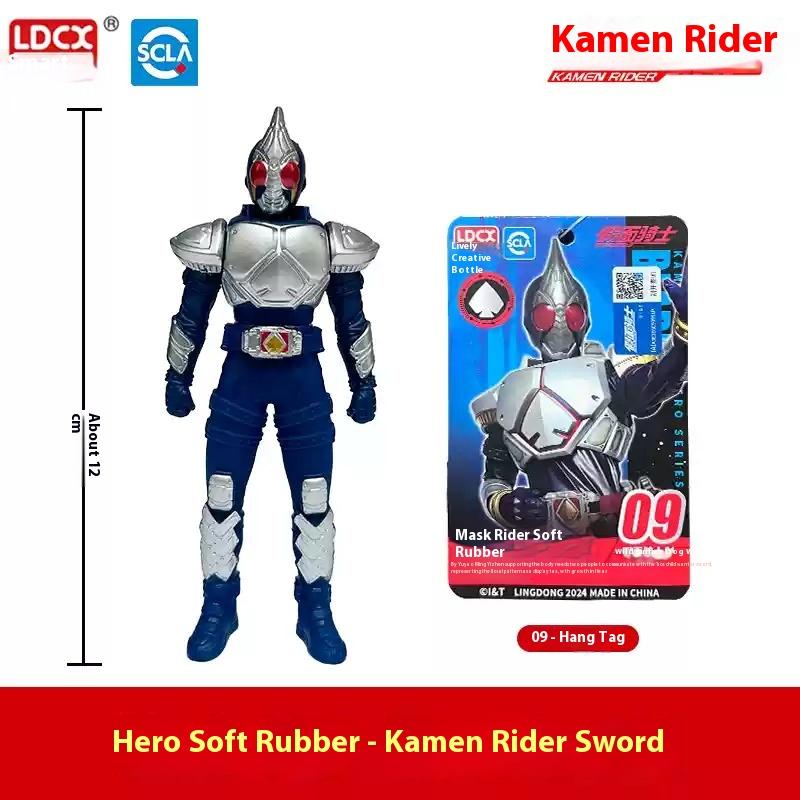 New Cool Fashionable Masked Rider Soft Rubber Action Figures Fashion Playthings Desktop Ornament Boy Surprise Gifts Collectable Models