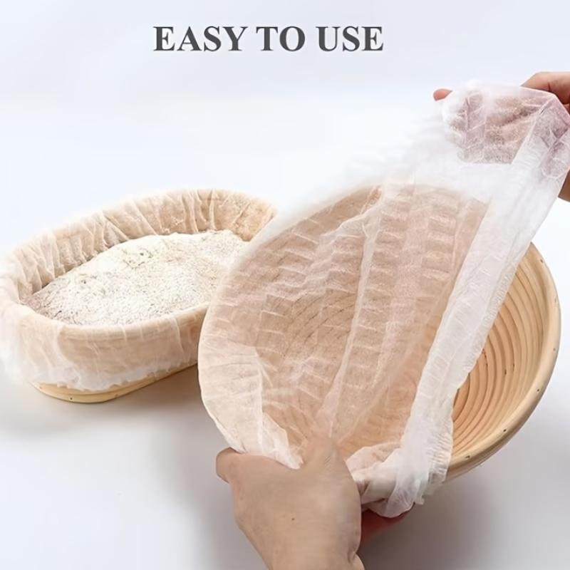 10-50 Pcs BPA Free Disposable Bread Proofing Basket Liners Food Safe Non-Stick for Home Kitchen Baking Enthusiasts
