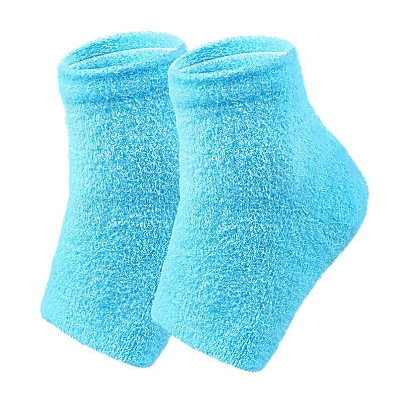 Feather Yarn Gel Heel Socks Hand and Foot Gel Touch Screen Gloves Plant Full Socks Five-finger Gloves