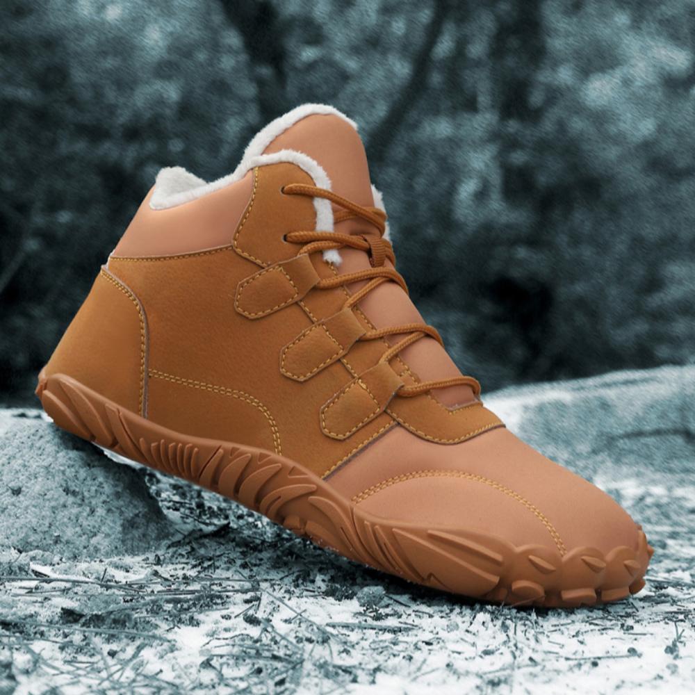 Outdoor Snow Boots Men's Waterproof Cotton Shoes Women's Piled Thickened Warm Non-slip Cotton Boots