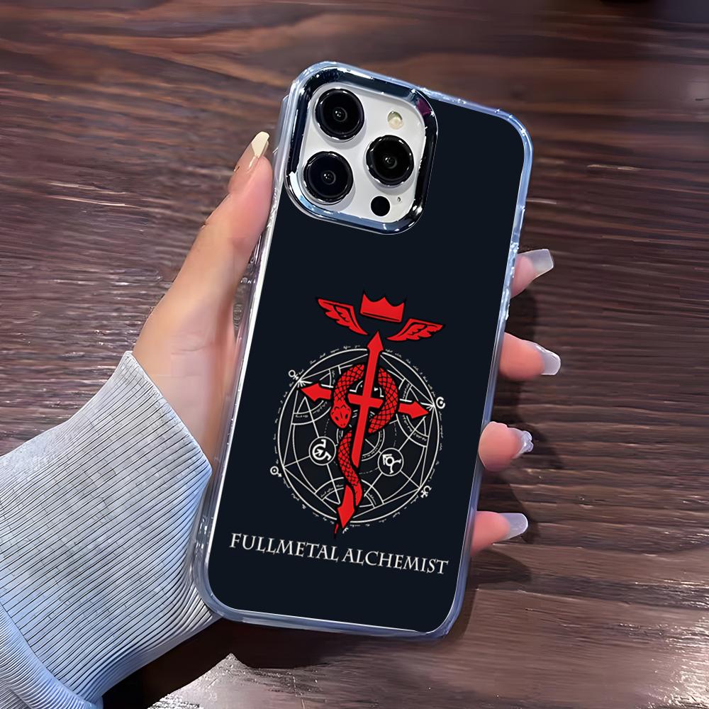 

Anime Fullmetal Alchemist Phone Case For IPhone 17 Pro Max 16 15 14 Pro Max IPhone 13 Pro Max 11 Plus Transparent Cover iPhone 13 Pro