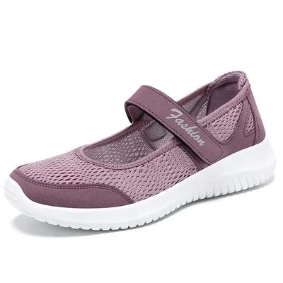 Mode Mesh Schuhe Frau Neu Sommer Atmungsaktiv Lässige Stoffschuhe Hohle Sneaker Bequemes Gehen Vier Jahreszeiten Allgemein Flache Schuhe