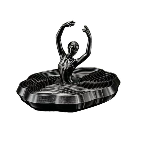 3D Printed Spinning Ballerina Fidget Toy Ballet Dancer Spinner Kinetic Desk Toy Expanded Sensory Stress Relief Toy for Home Office