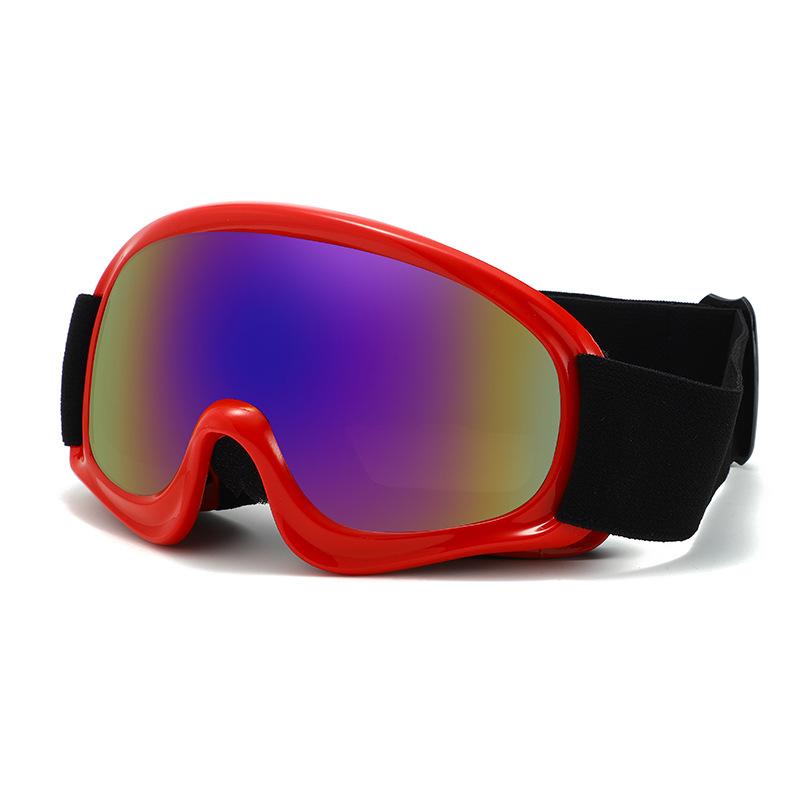 

Children s glasses for outdoor cycling, windproof goggles, off-road motorcycle sports goggles, children s protective eyewear Red box+Color film
