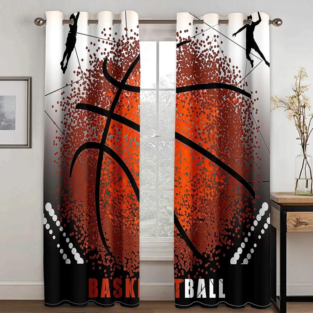 Sport Football Basketball  High Shading Curtain Cortina De Sombra Thick Clackout Drape for Living Room Gardinen Suitable for Boy
