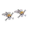 New One Piece Cufflinks with Skull Design, French Style, Cufflinks, Source Alloy