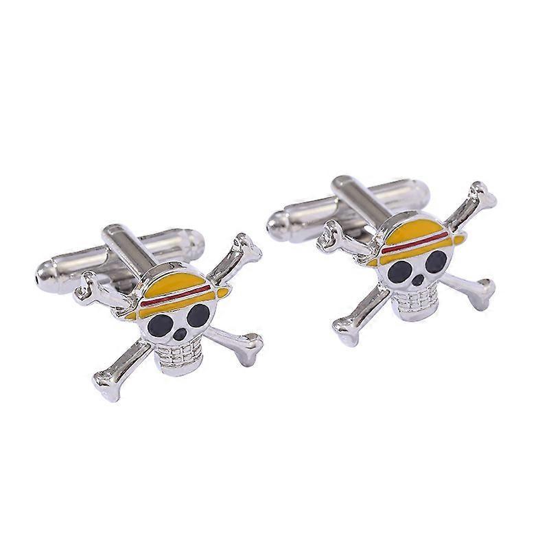 New One Piece Cufflinks with Skull Design, French Style, Cufflinks, Source Alloy