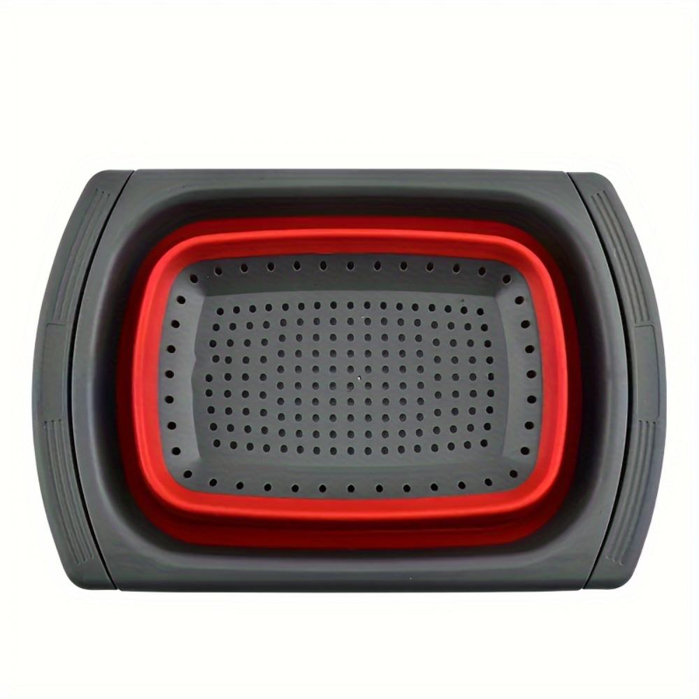 1 PCS Foldable Silicone Colander - Food Grade, Vegetable Fruit Drainer