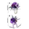 Elegant Silk Floral Arrangements Brooch/ Wrist Flower For Wedding Bridesmaid Bridal Party Decoration