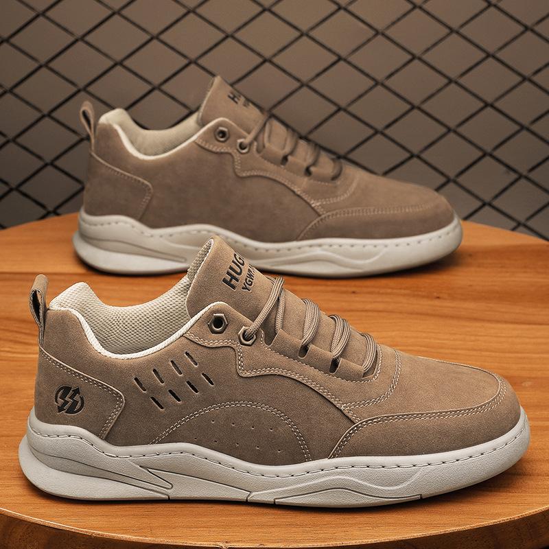 autumn shoes for men suede Leather Casual Shoes Sport Style Leisure Shoes Street Youth Lace-up Sneakers