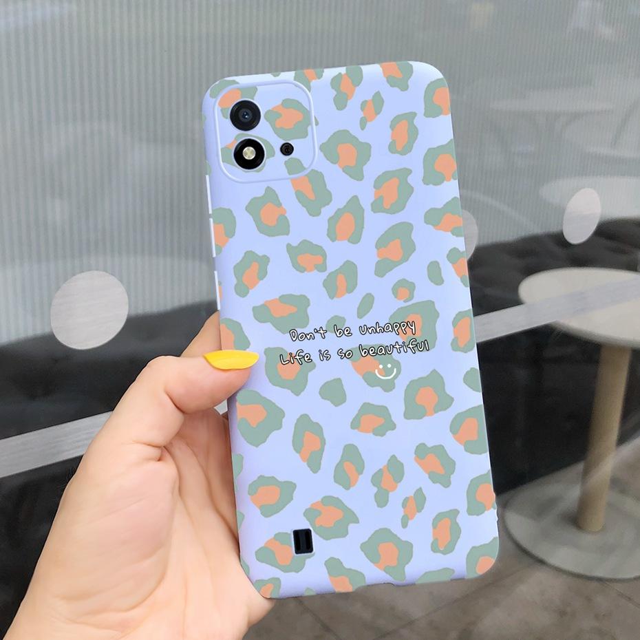 Lovely Pattern Phone Case For Realme C11 2021 C 11 2020 RMX2185 Macaroon Silicone Soft Cases Cover For Realme C11 (2021) RMX3231