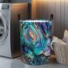 1pc Laundry Basket, Colorful Shell Printed Clothes Basket - Space-Saving Foldable Storage Basket, Suitable for Home, Dormitory, And Storage, Laundry B
