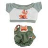 Plush Doll Clothes Cute Cotton T Shirt Overalls Stuffed Doll   Toy Clothing for 8in Dolls Dress Up