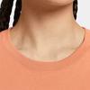 Nike Sportswear Essentials Series Comfortable Soft Skin-Friendly Minimalist Solid Color Short Sleeve T-Shirt Women Tops Soft-Orange DX7907-828