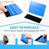 Y4UA Scraper Grooming Glass Water Wiper Car Styling Sticker Window Film Card Squeegee