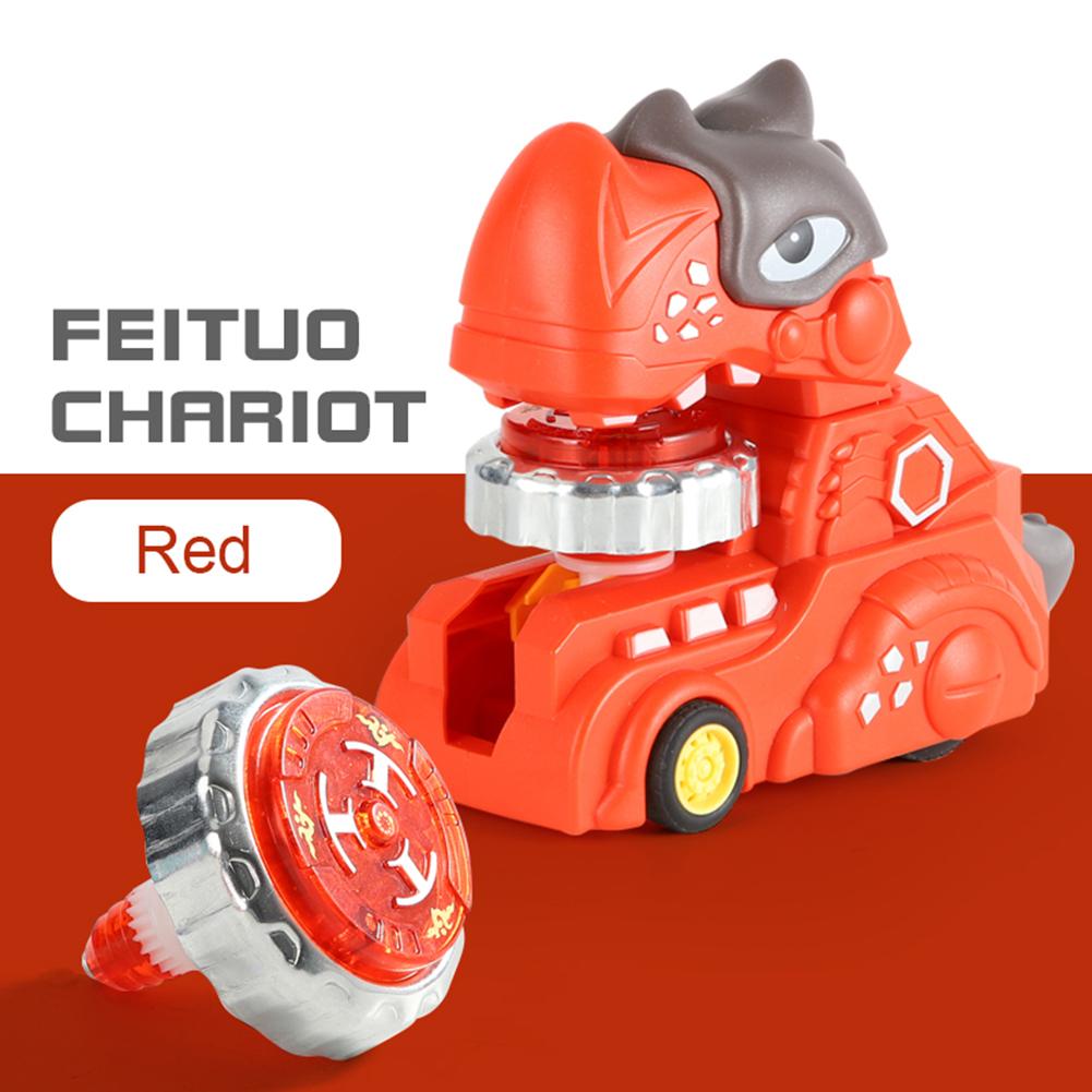 

Детская игрушка динозавр гироскоп колесница игрушка вращающаяся пусковая установка для мальчиков и девочек подарок красный