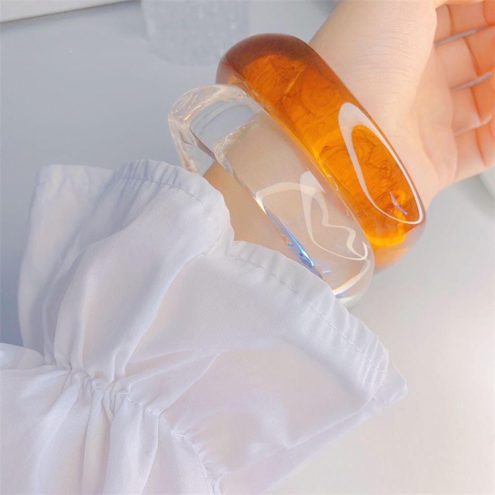 Geometric Party Cuff Acrylic Bangle Jewelry Gift Wide Bracelet Square Round Bangle Women Bracelet