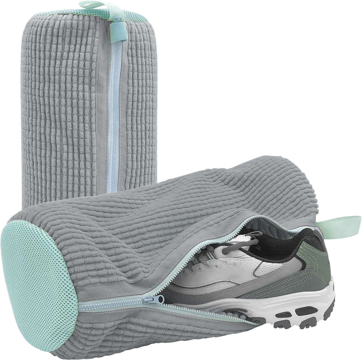 

Мешок для стирки Мягкая сетка Защита обуви для стирки Пушистые волокна Полиэстер Стиральная обувь Мешок для стирки в машине Мешки для сушки 1PCS серый