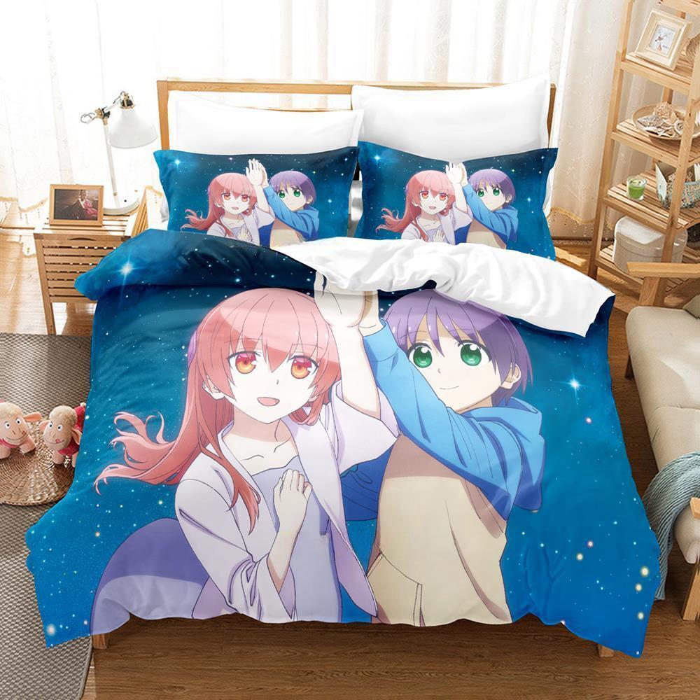 Anime TONIKAWA: Över Månen För Dig Sängkläder Set Enkel Twin Full Queen King Size Sängset Vuxen Barn Sovrum Påslakanset