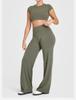 High Waist Straight Leg Yoga Pants - Women's Slimming, Breathable, Hip-Lifting, No Lines, Sports Fitness Pants