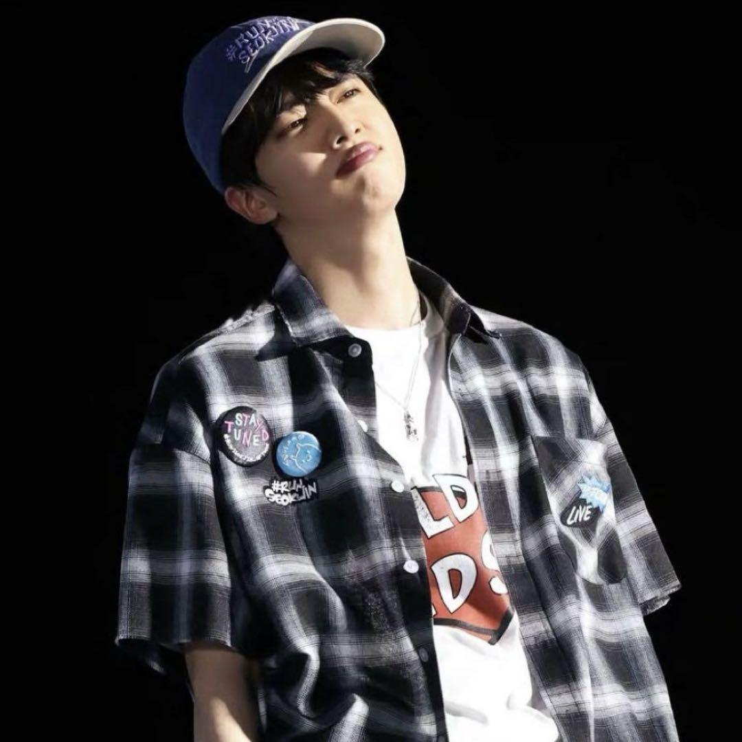 

[USED] Official RUNSEOKJIN Tour T-Shirt (White) - Limited Edition (Sold Out) - BTS Jin