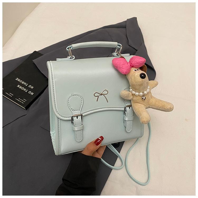 Korean Portable Personalized Bag Women's 2025 New Trendy Fashion Backpack College Style Multi-functional Shoulder Backpack