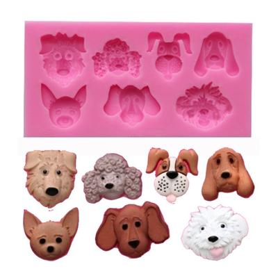 3D Dog Silicone Fondant Soap Mould Candy Pastry Mould Chocolate Baking Mold Cake Decor