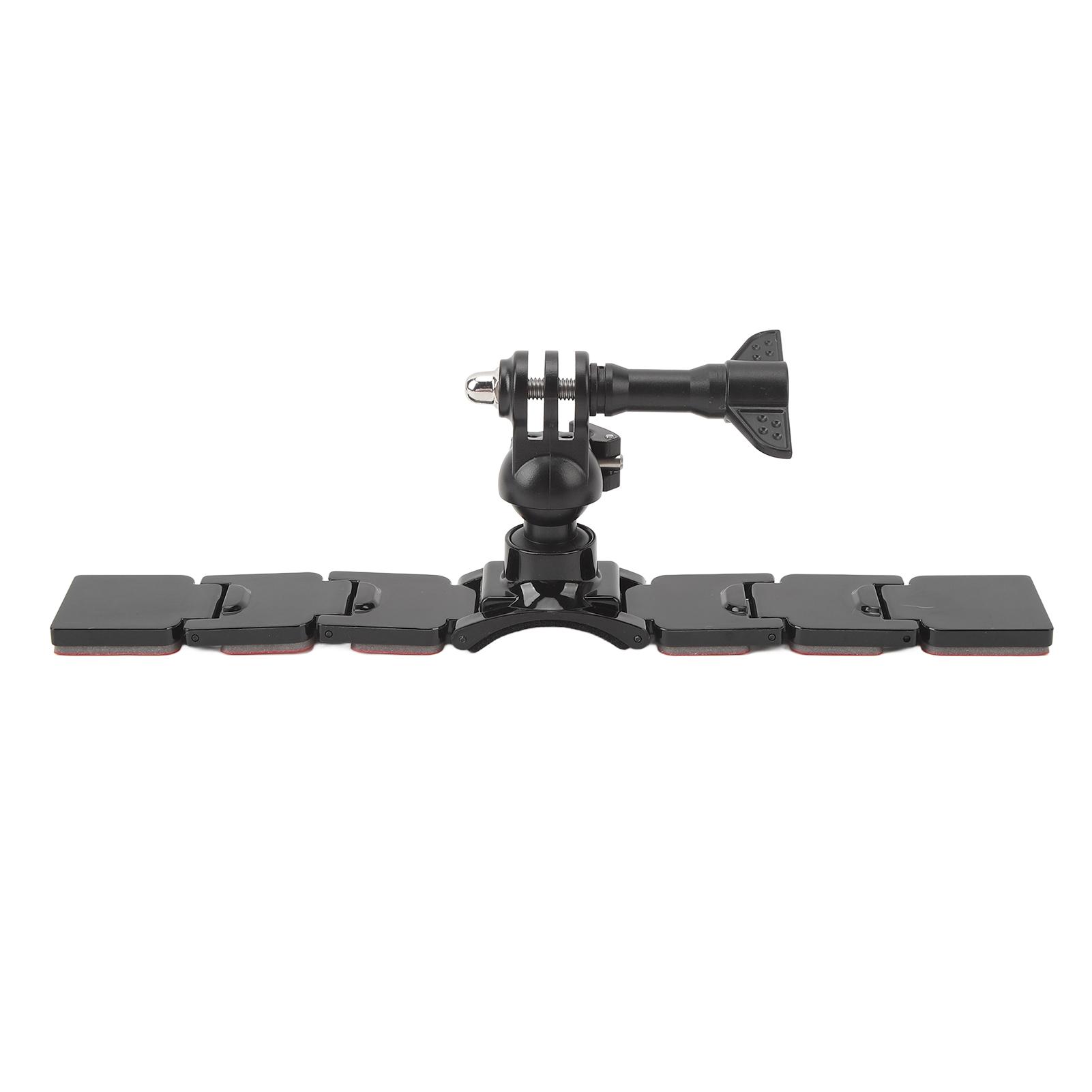 

Motorcycle Helmet Chin Mount for Action Camera 3 Sections Detachable Double Sided Ddhesive 360 Degree Rotation