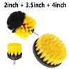 3pcs Drill Brush Attachment Set Power Scrubber Brush With Drill Scrub Brush For Cleaning Showers Tubs Bathroom Tile Grout Carpet