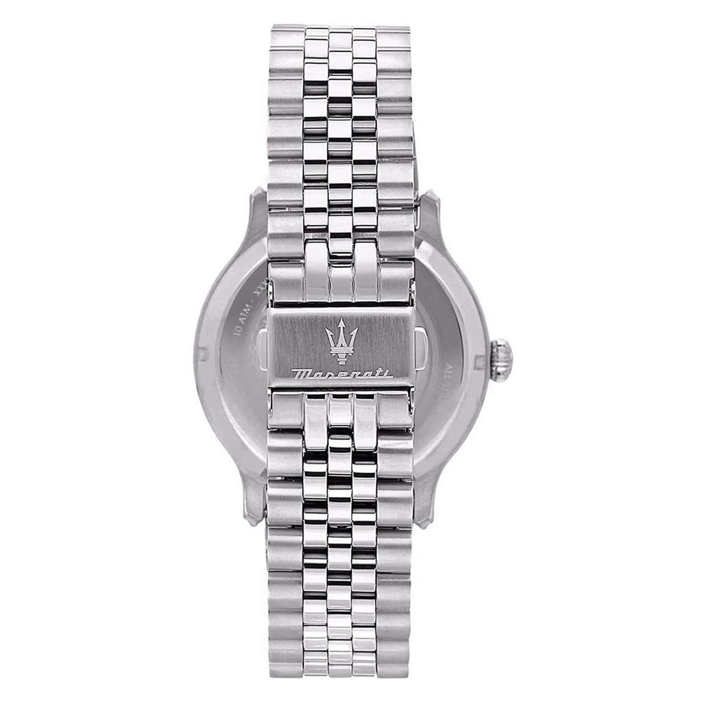 Maserati Ceas pentru bărbați Epoca din oțel inoxidabil cu cadran negru sunray, cuarț R8853118029 100M cu brățară suplimentară