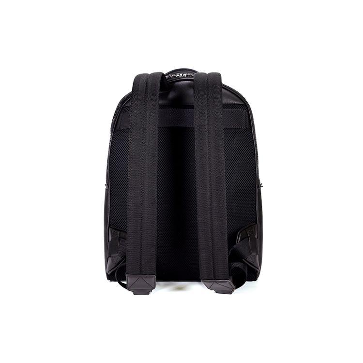 Bally Classic Color Block Striped Business Commuter Zipper Backpack Men Backpack Black 6238747