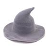 Vintage Halloween Women Witch Hat Costume Cotton Yarn Hat For Party Cosplay Masquerade Hat Festival Decoration Accessories