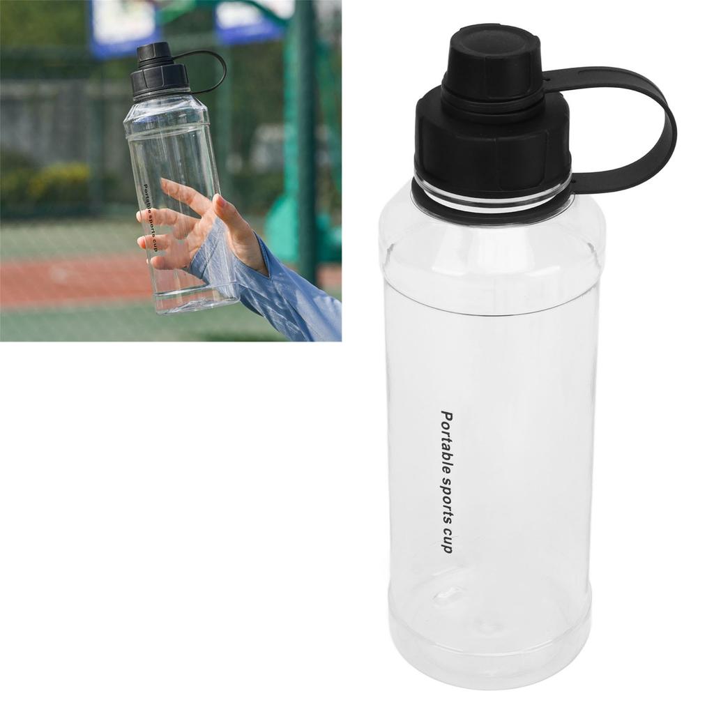 1000ml Water Bottle Large Capacity Wide Handle Integrated Lid Dual Mouth Leakage Resistant Sports Outdoor Cup