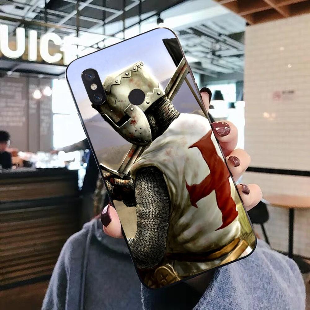 Knights Templar Luxury Phone Case For Xiaomi Mi 5X 8 9 10 11 12 Lite Pro 10T PocoX3pro PocoM3 Note 10 Pro Lite