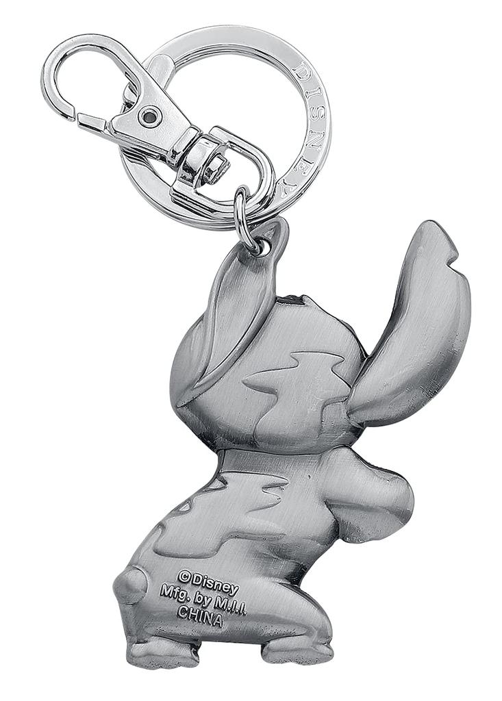 Disney Stitch Pewter Keyring (Keychain) [Used] Silver 3