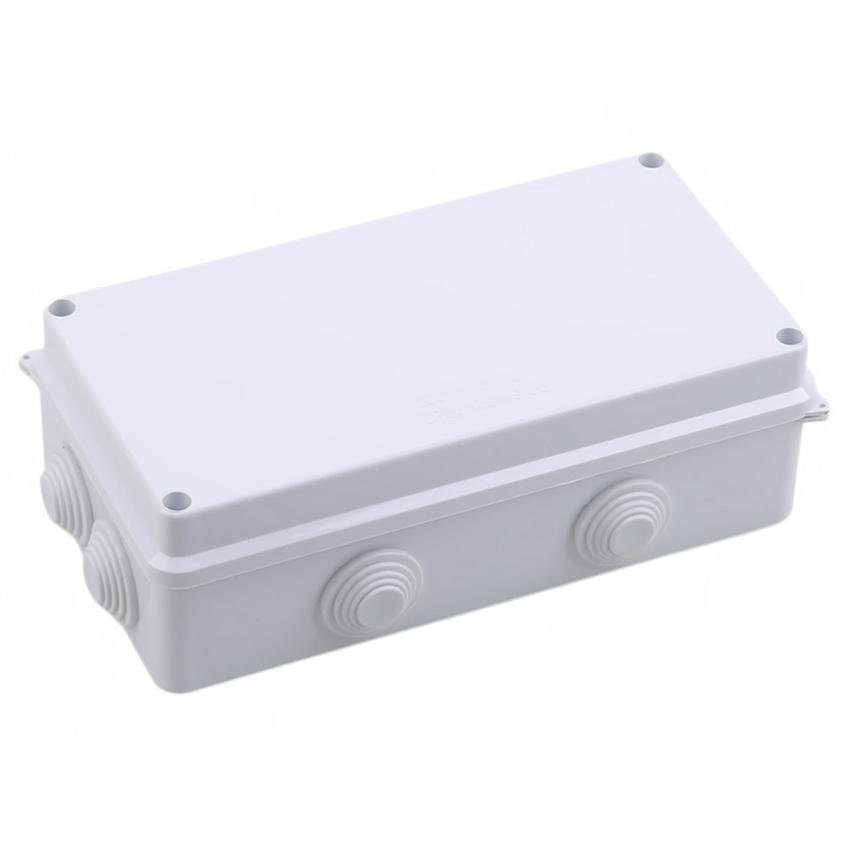 Boîte de jonction étanche ABS Blanche Extérieure 1 Pièce Boîte Universelle Scellée pour Projet Électrique