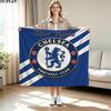 1PC Chelsea F Custom Name Patterned Flannel Blanket Suitable For All Seasons for Home Decor Warmth and Comfort Gifts Holiday Present