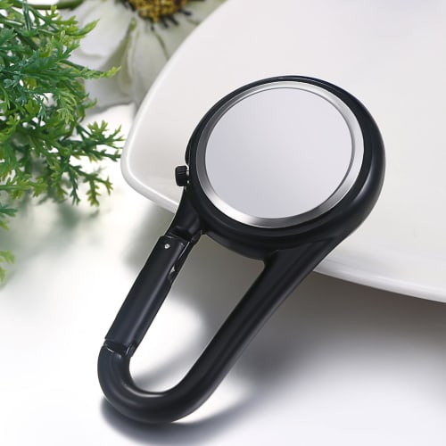 Skull Keychain Clip Watch: Luminous Analog Skull Pendant Watch, Perfect for Backpacks, Hiking, and Outdoor Activities - Halloween Gift