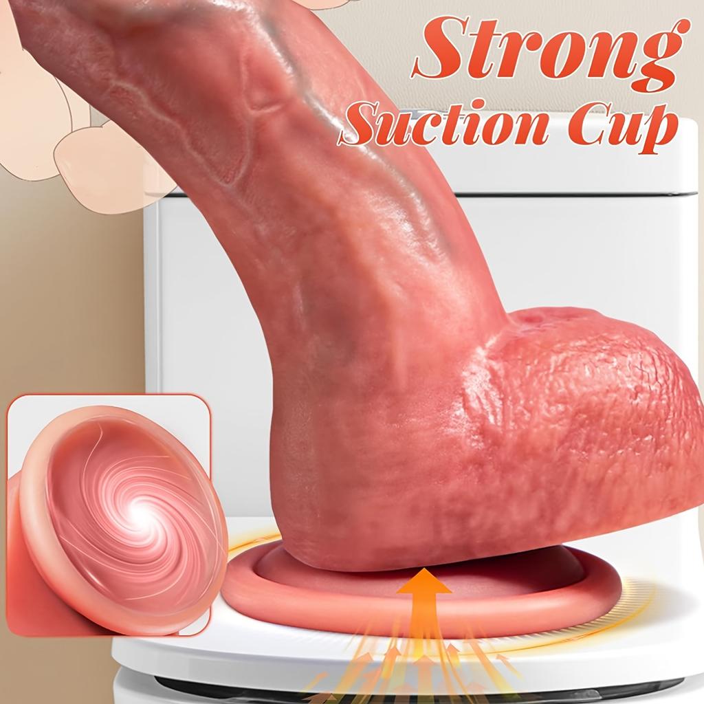 42°C Heating Sex Toy,Thrusting Dildo Vibrator With Powerful Suction Cup,10 Thrusting & Vibrating Modes For G-Spot Anal Vagina Stimulation,Women