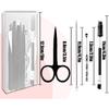 Tweezers Kit Tweezer for Women Facial Hair Removal Tweezers Professional Tweezers Set Eyebrow Tweezer, [9+1 PCS] Professional Stainless Steel Eyebrow