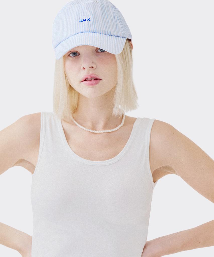 AOX Aox Stripe Ribbon Ball Cap Blue