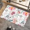 Rendering Flower Toilet Decorative Floor Mat Absorbent Bathroom Floor Mat Diatom Mud Floor Mat Absorbent Floor Mat Toilet