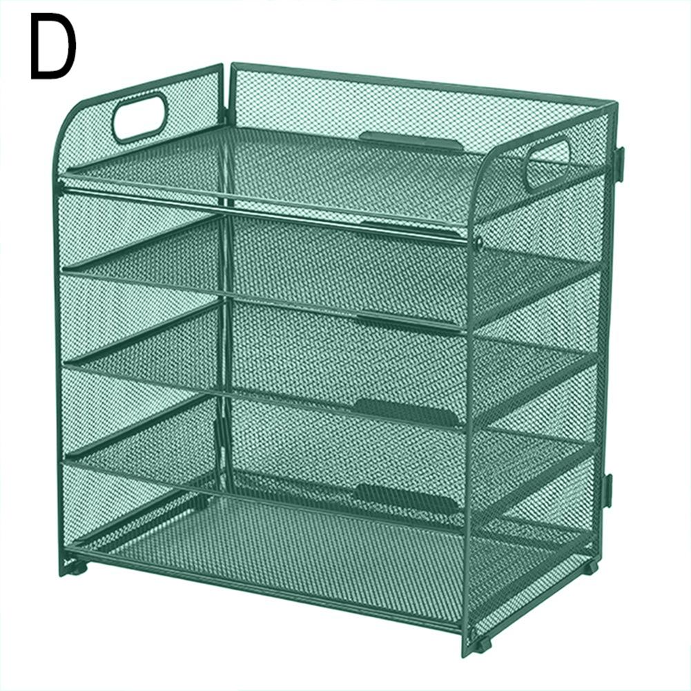 Efficiently Organize Your Documents with a Lightweight 5 Tier Metal Mesh Desk File Organizer Designed for Everyday Use