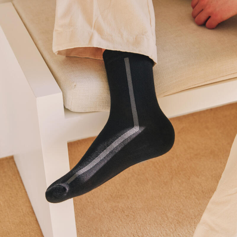 Men s and Women s Socks UNI-157 (Grey) 3-Pair Set 245-285mm