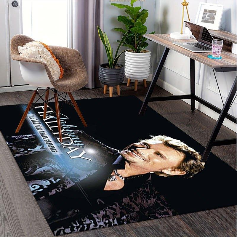 Johnny Hallyday: The 100 Most Beautiful SongsOffice Mat Perfect for Home Decor Office Desk Chair Rugs Chair Carpet for office Polyester Chai