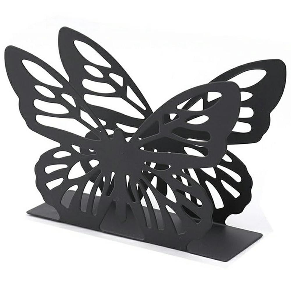 Hollow Butterfly Napkin Holder Restaurant Hotel Cafe Bar Table Decorative Iron Tissue Dispenser