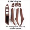 Carbon Fiber Inner Handle for F10 F11 F18 BMW 5 Series Armrest Pull Trim Cover 7 Pcs Set 51417225875 51417261933 51417225879