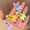 8/16 Pcs/set Plastic Bangs Hairpin Flower Candy Color Multicolor Bownot Hair Clips Cute Light Pink Hair Barrettes